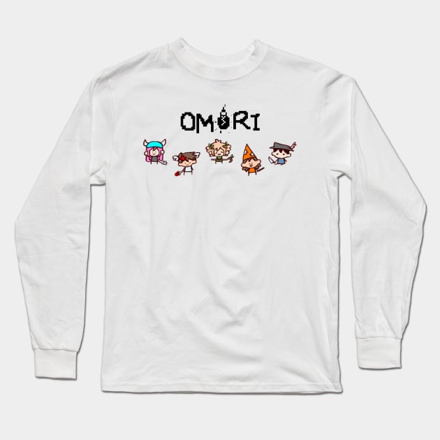 Chibi Sprites (Omori) Long Sleeve T-Shirt by hidexmian